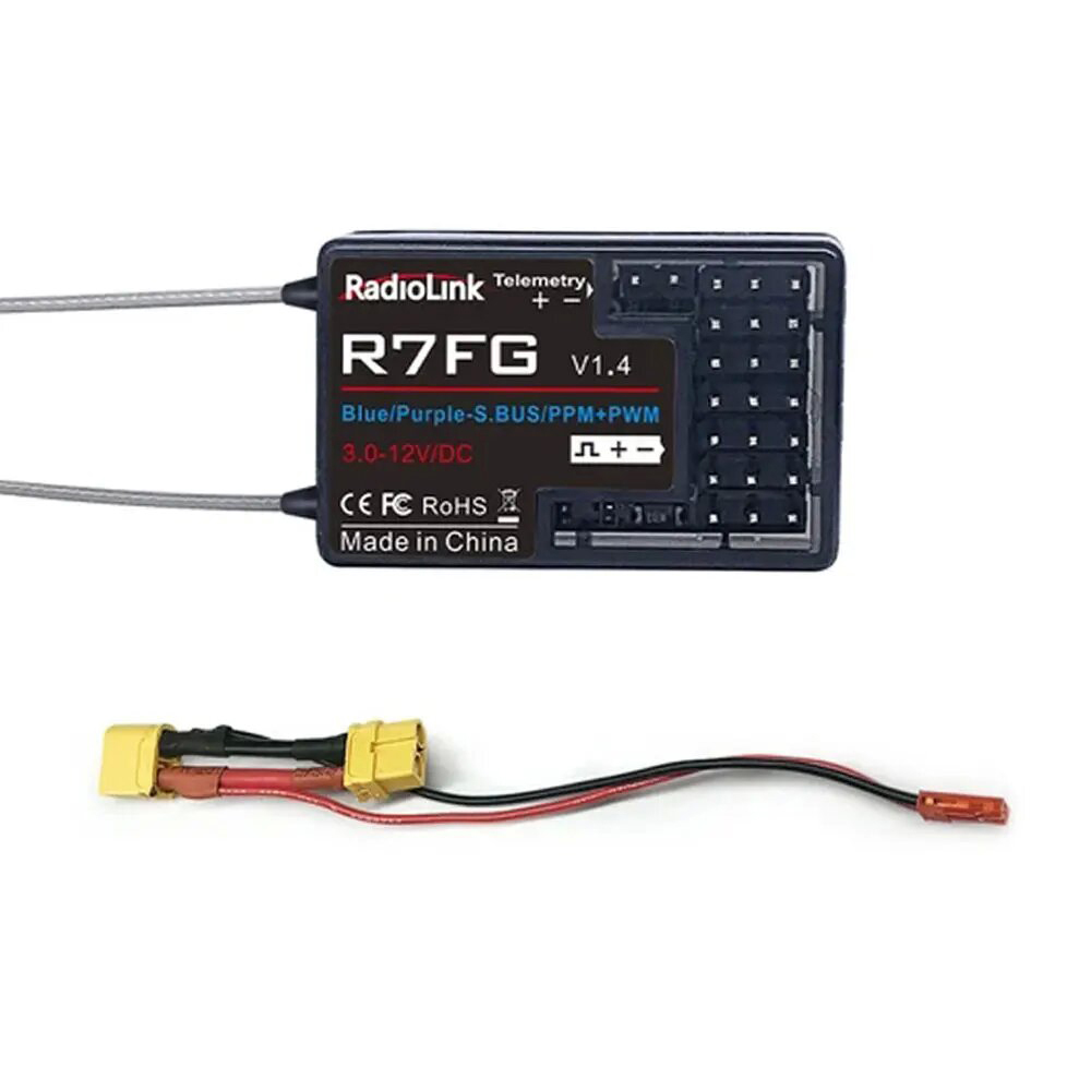 RadioLink-R7FG-24GHz-7CH-Empfaumlnger-mit-Dualantenne-SBUSPPMPWM-Integriertem-Gyro-fuumlr-Radiolinks-2007288-3